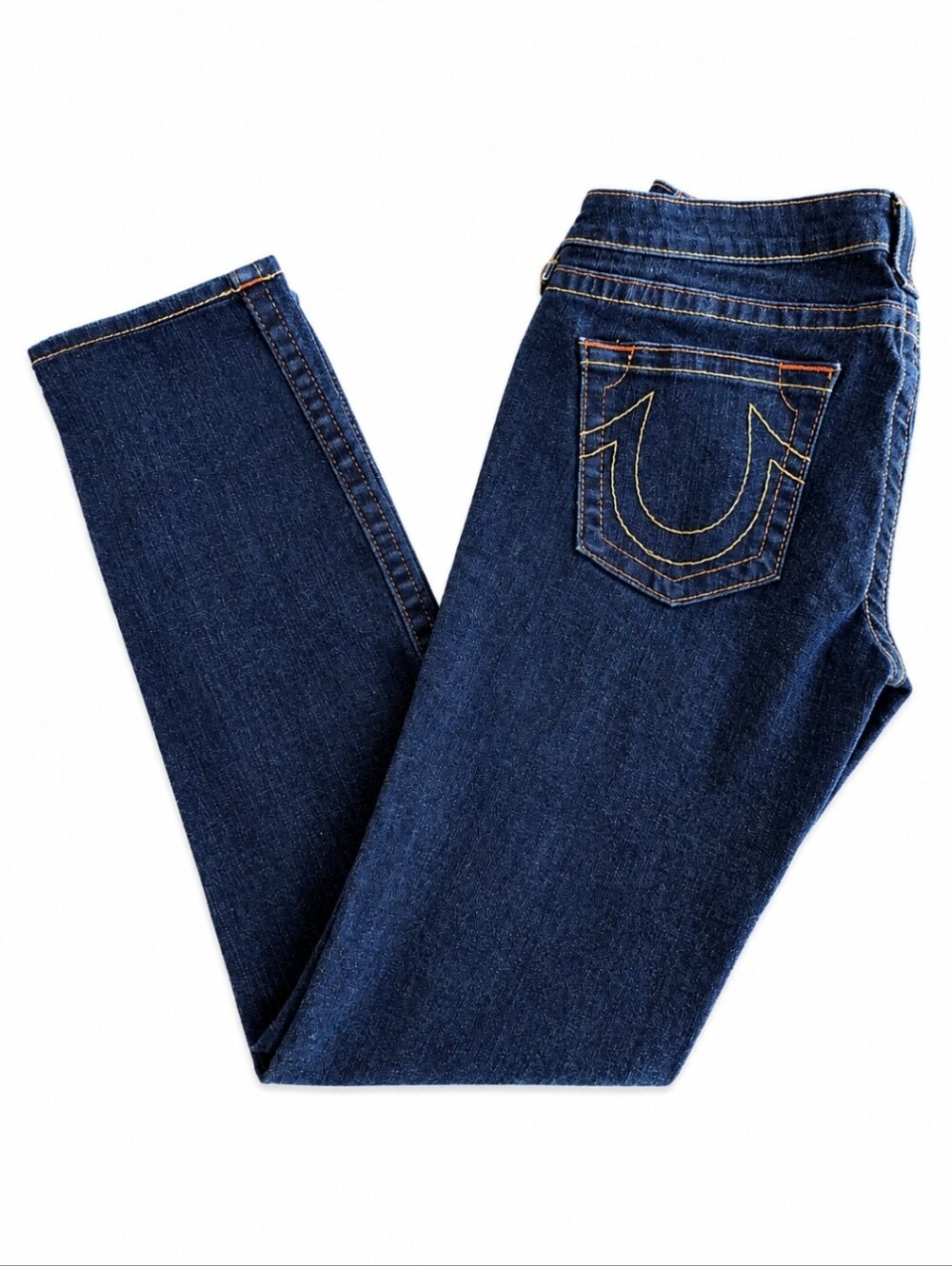 Vintage True Religion Stella Straight Jeans Womens Size 30 Made USA Indigo - Picture 5 of 9